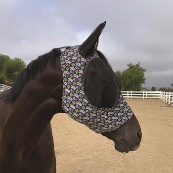 Comfort Fit Fly Mask m. hul til pandelok - Poker